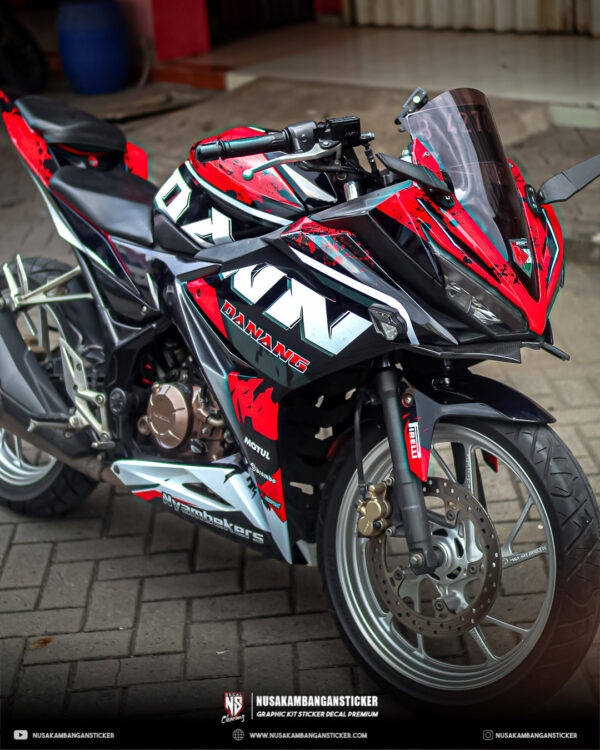 DECAL STICKER CBR 150R ALL NEW MERAH MOTIF BERCAK FULLBODY