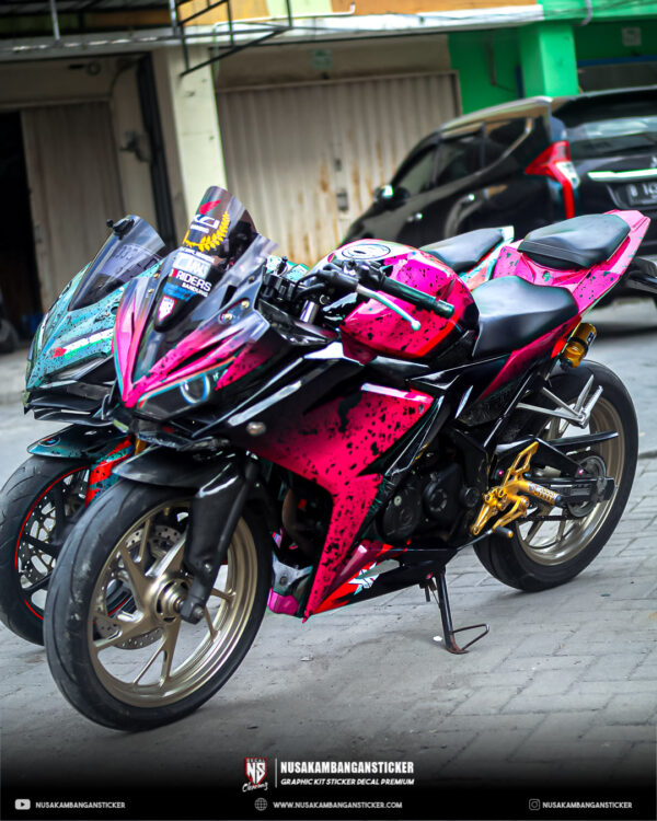 DECAL STICKER CBR 150R ALL NEW MOTIF BERCAK HITAM FULLBODY