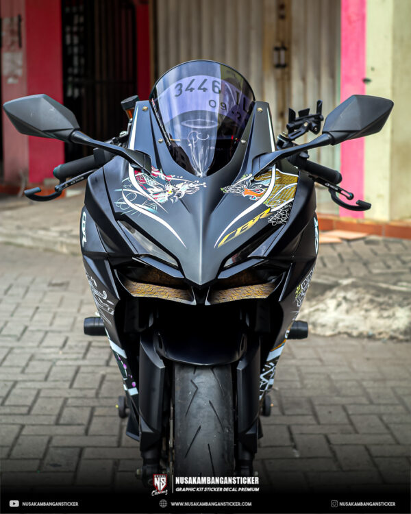 DECAL STICKER CBR 250 RR HITAM GARUDA SAMURAI FULLBODY