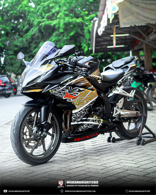 DECAL STICKER CBR 250 RR HITAM GARUDA SAMURAI FULLBODY