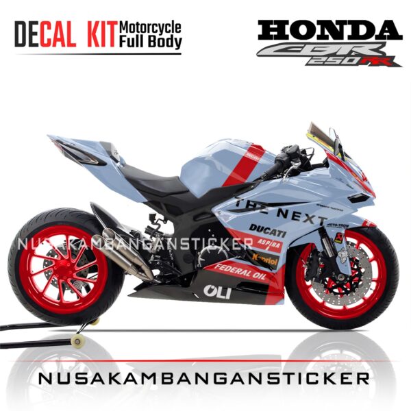 DECAL STICKER CBR 250 RR LIVERY MERAH BIRU RACING FULLBODY