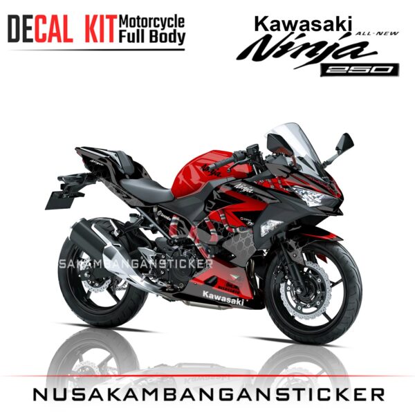 DECAL STICKER NEW NINJA 250 FI MERAH FULLBODY