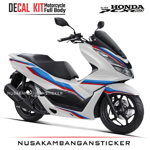 DECAL STICKER PCX 160 PUTIH BMW FULLBODY