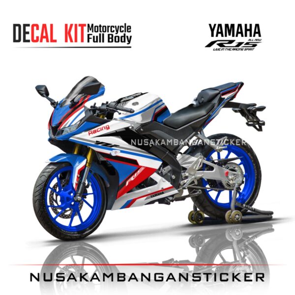 DECAL STICKER R15 V3 PUTIH GRAFIS RACING FULLBODY