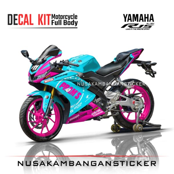 DECAL STICKER R15 V3 TOSCA KOMBINASI PINK FULLBODY