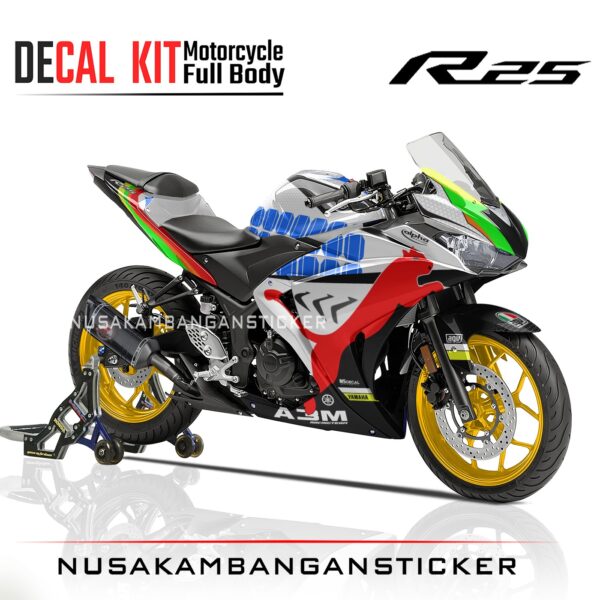 DECAL STICKER R25 OLD LIVERY GRAFIS BIRU FULLBODY