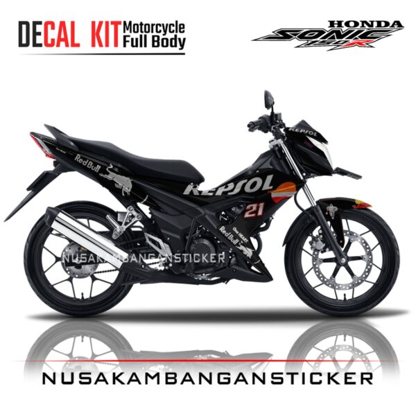 DECAL STICKER SONIC 150 R HITAM RPSL FULLBODY