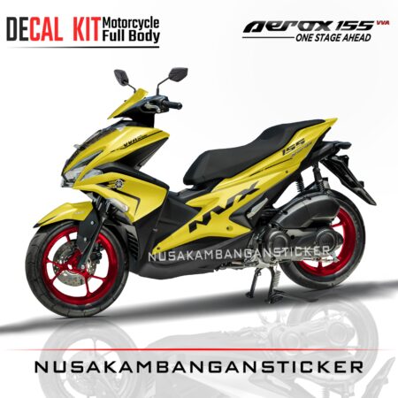 STICKER DECAL AEROX 155 OLD YELLOW NVX GRAFIS FULLBODY