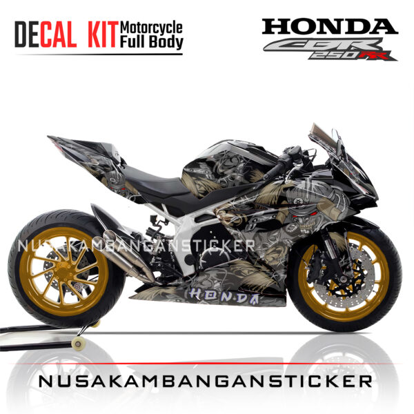 DECAL STICKER CBR 250 RR HITAM SAMURAI FULLBODY