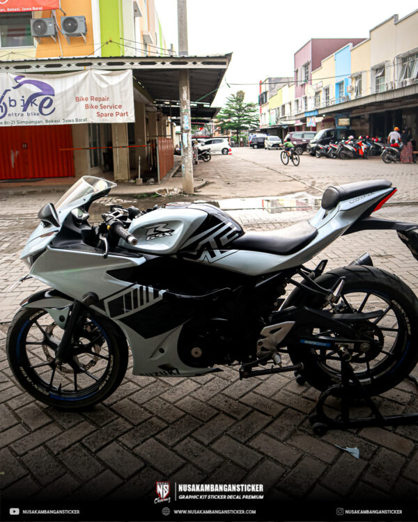 DECAL STICKER GSX 150 R ABU ABU AMG HITAM FULLBODY