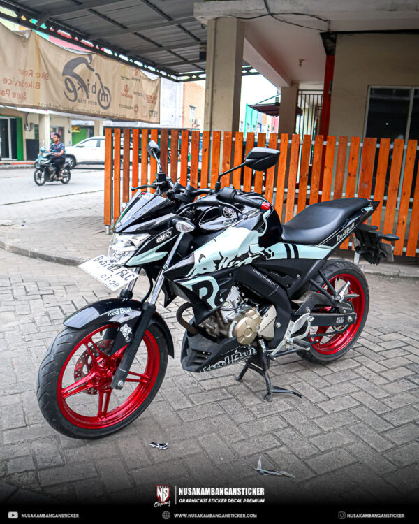 DECAL STICKER CB 150R HITAM KOMBINASI ABU ABU BANTENG FULLBODY