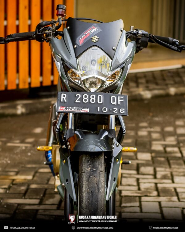 DECAL STICKER SATRIA 150 F ABU ABU BANTENG HITAM FULLBODY