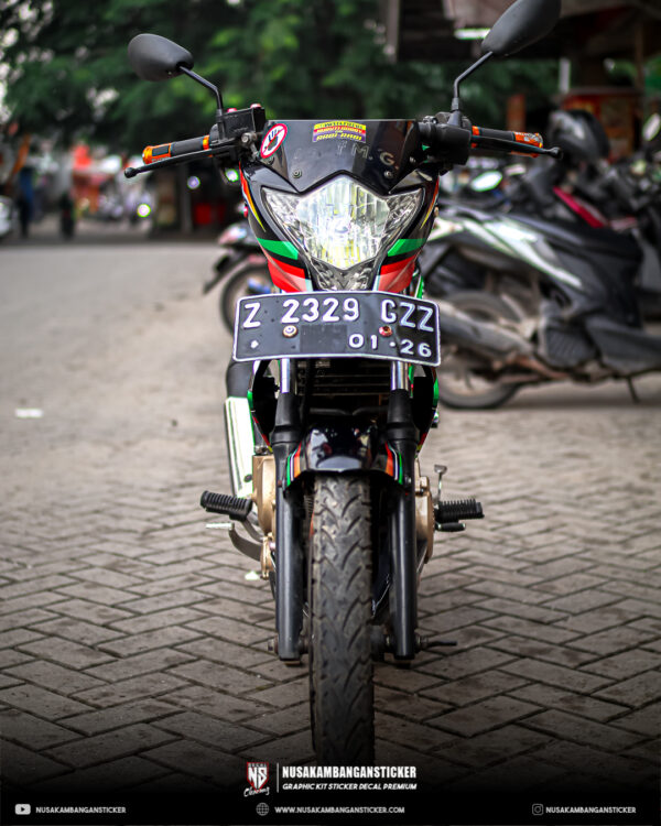 DECAL STICKER SATRIA 150 F HITAM GRAFIS RACING FULLBODY