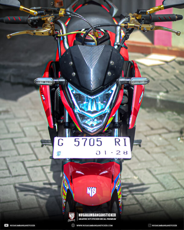 DECAL STICKER CB 150R MERAH GRAFIS STAR FULLBODY