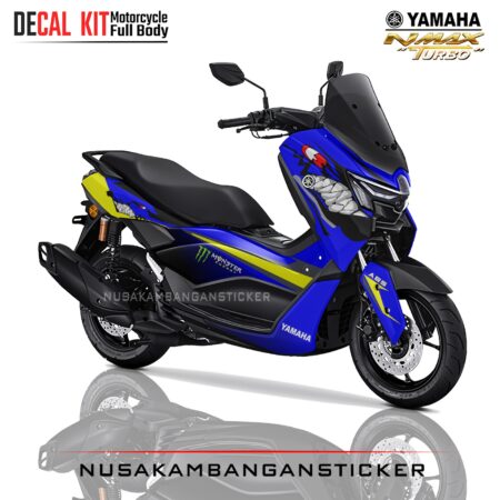 DECAL KIT STICKER NEW NMAX TURBO BLUE SHARK FULLBODY