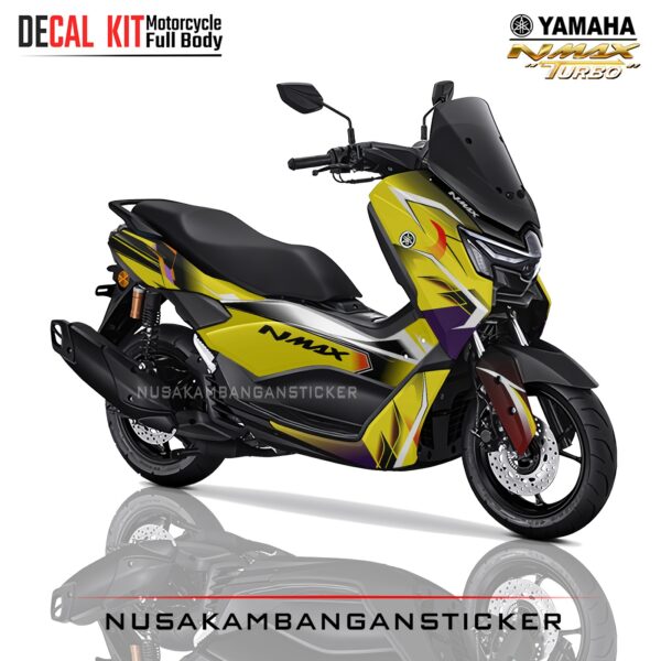 DECAL STICKER NEW NMAX TURBO KUNING GRAFIS RACING FULLBODY