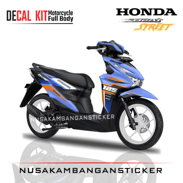 DECAL STIKER ALL NEW BEAT DELUX GRAFIS BIRU 02 STICKER FULL BODY