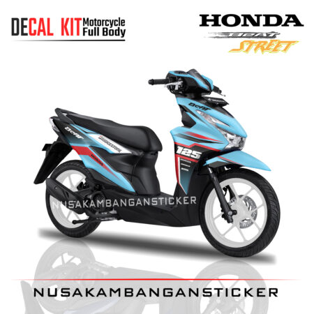 DECAL STIKER ALL NEW BEAT DELUX GRAFIS BIRU TOSCA STICKER FULL BODY