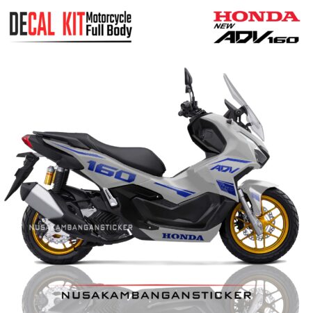 DECAL STICKER ADV 160 ABU ABU GRAFIS BIRU SIMPLE FULLBODY