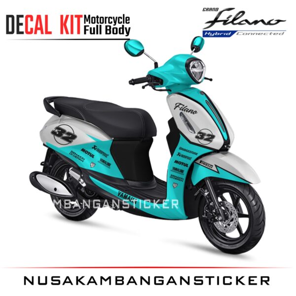 DECAL STICKER GRAND FILANO 32 TOSCA KOMBINASI PUTIH FULLBODY