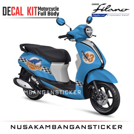 DECAL STICKER GRAND FILANO DINO 43 PUTIH BIRU FULLBODY