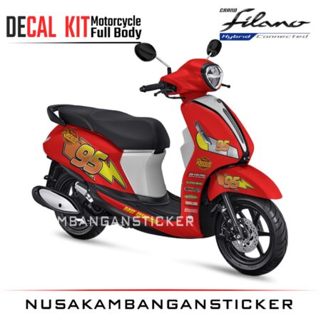 DECAL STICKER GRAND FILANO MC QUEEN 95 HITAM FULLBODY