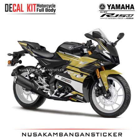 DECAL STICKER R15 V4 HITAM KUNING GRAFIS RACING STAR FULLBODY