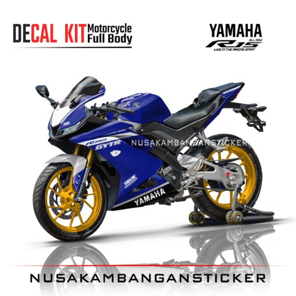 DECAL STICKER R15 V3 BIRU PUTIH GYTR FULLBODY