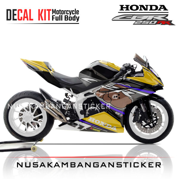 STIKER DECAL HONDA CBR 250RR PANDA KUNING STICKER FULL BODY