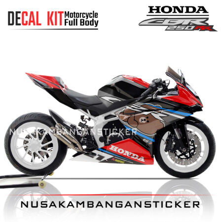 STIKER DECAL HONDA CBR 250RR PANDA MERAH STICKER FULL BODY